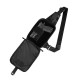 Sling Pistol Bag Hex with velcro Black, Versatile, covert urban carry engineered for quick access and everyday durability